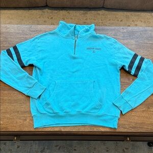 Ragwear Oregon Coast Blue Quarter Zip Sweatshirt